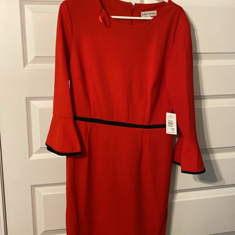 Neiman Marcus red dress. Size 10.